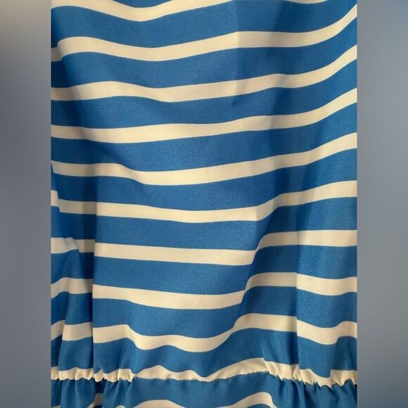 J. Crew Cornflower Blue Nautical Striped Dress Size 2 - Picture 9 of 12
